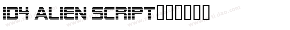 ID4 Alien Script字体转换